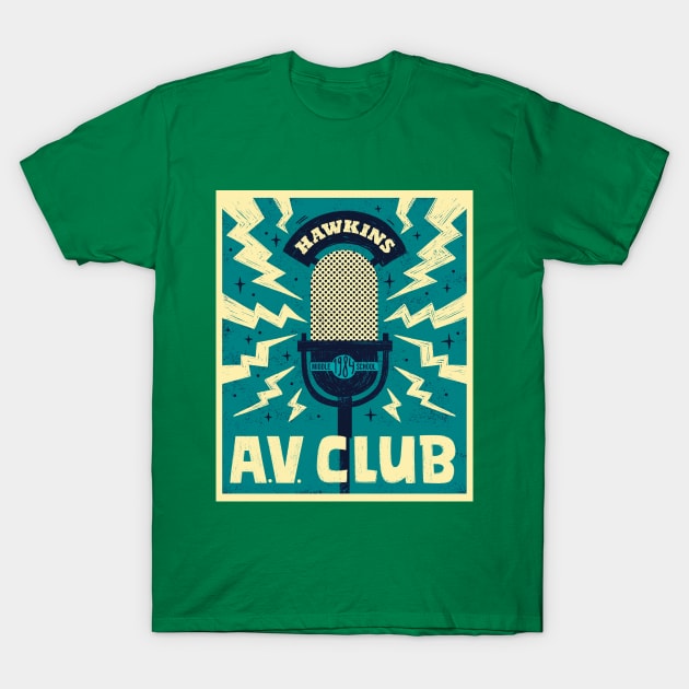 Hawkins Middle School AV Club '84 T-Shirt by grrrenadine